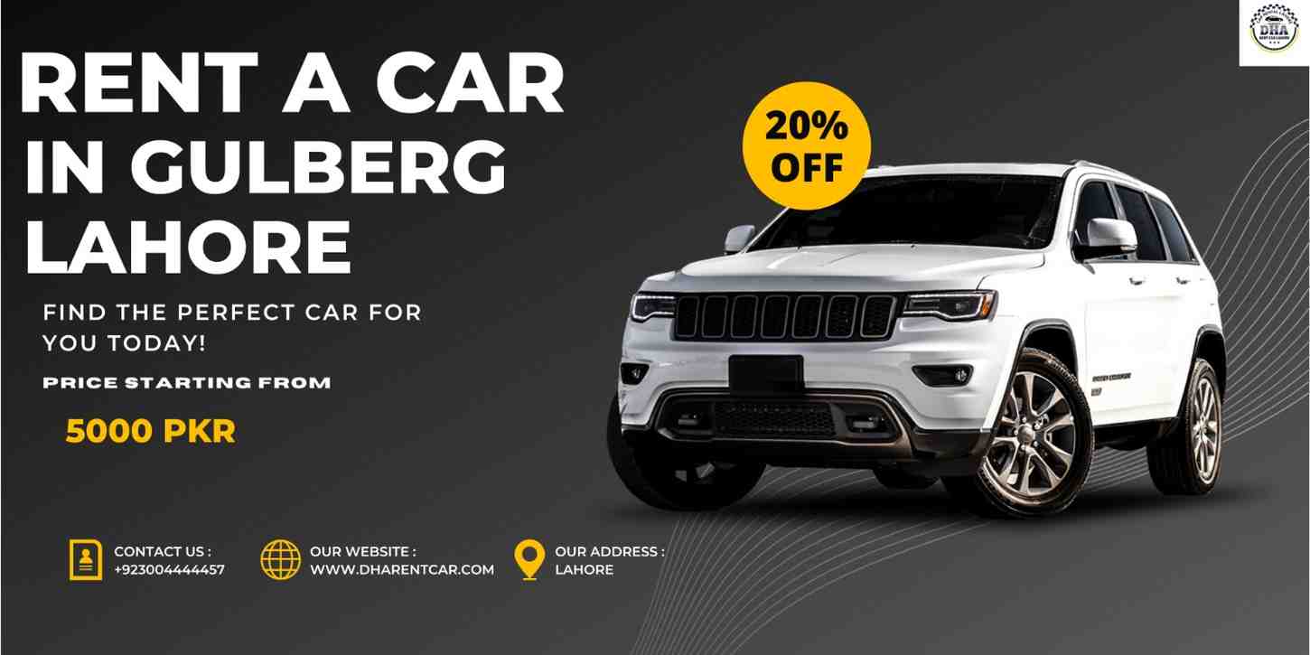 rent a car in gulberg lahore