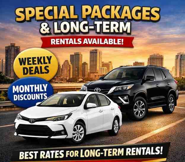long term car rental Lahore