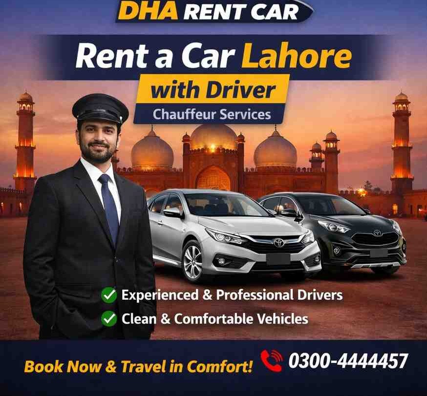 rent a car lahore with driver or Chauffeur Services