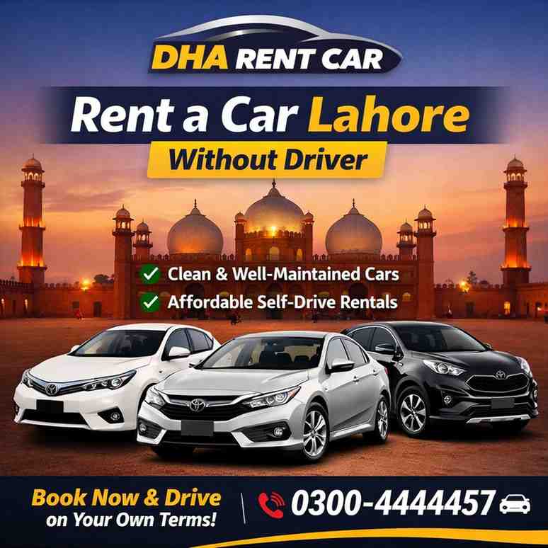 Rent a car in Lahore without a driver